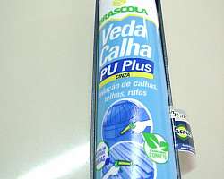 Veda calha cola plastico Veda calha cola plastico